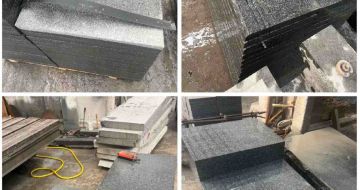 马鞍山 芝麻黑地铺石材