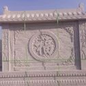 马鞍山 芝麻白花岗岩屏风，照壁，影壁