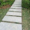 马鞍山 芝麻黑小区踏步、汀步石铺装效果