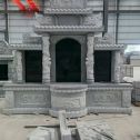 马鞍山 芝麻灰高档墓碑，土墓，可定制
