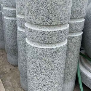 马鞍山 芝麻白花岗岩挡车柱、隔离柱多少钱