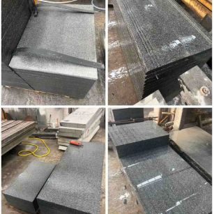 马鞍山 芝麻黑地铺石材