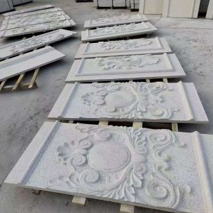 马鞍山 芝麻白干挂雕花板