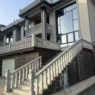 马鞍山 芝麻白别墅阳台栏杆，楼梯栏杆