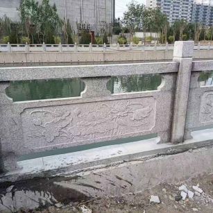 马鞍山 芙蓉白大花桥梁、河道，石材栏杆、围栏、护栏