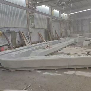 马鞍山 花岗岩整石坐凳拼装