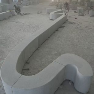 马鞍山 花岗岩整石坐凳拼装