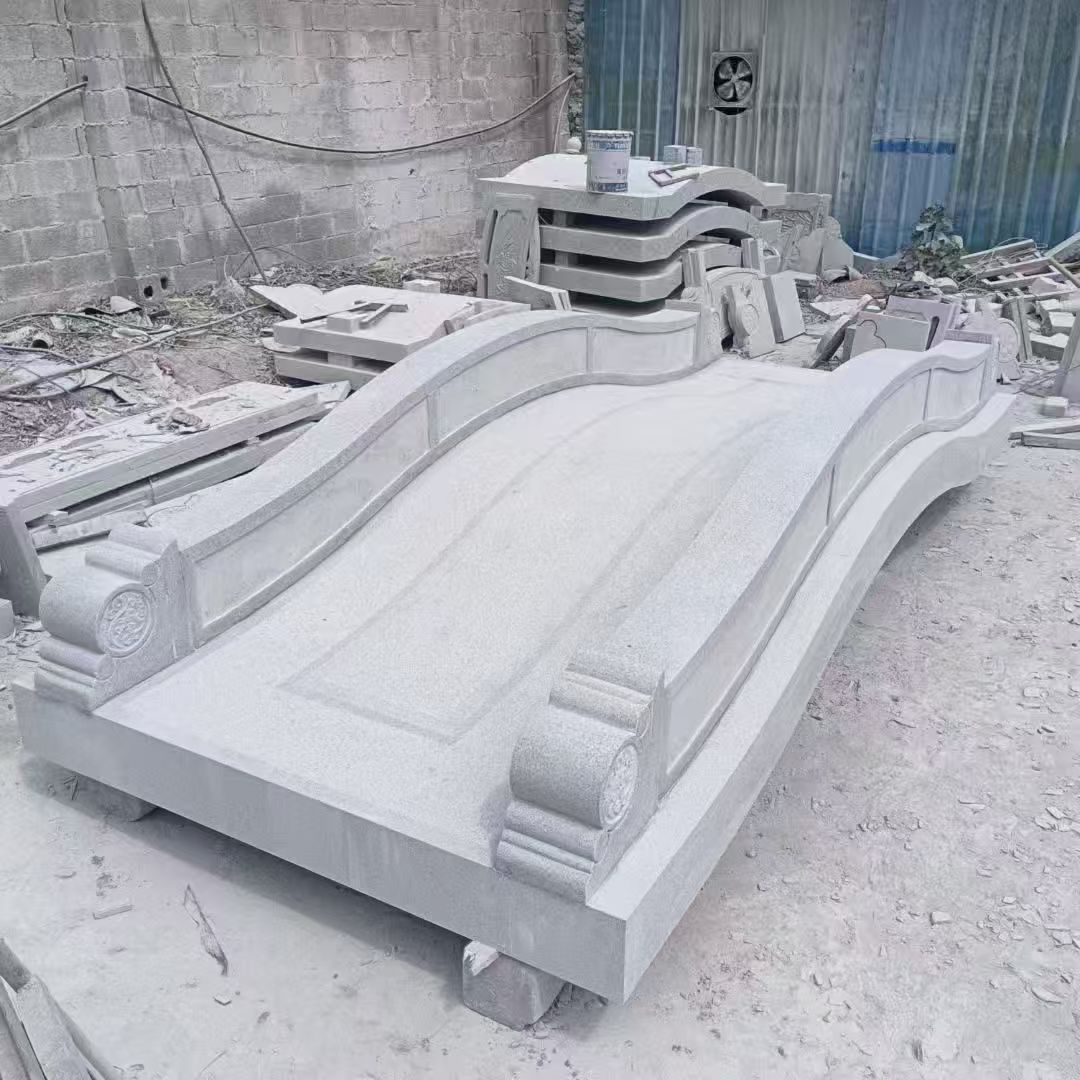 马鞍山 芝麻灰花岗岩园林景观 小石桥