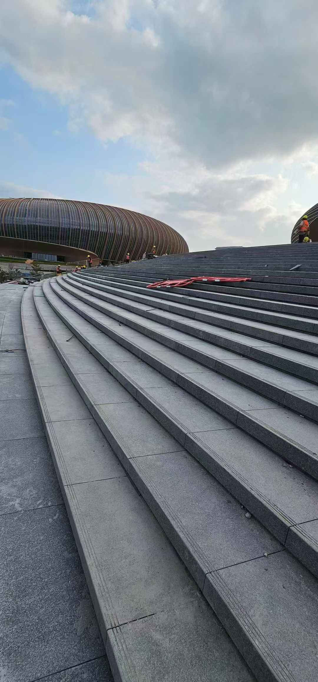 马鞍山 弧形整石台阶铺装效果图