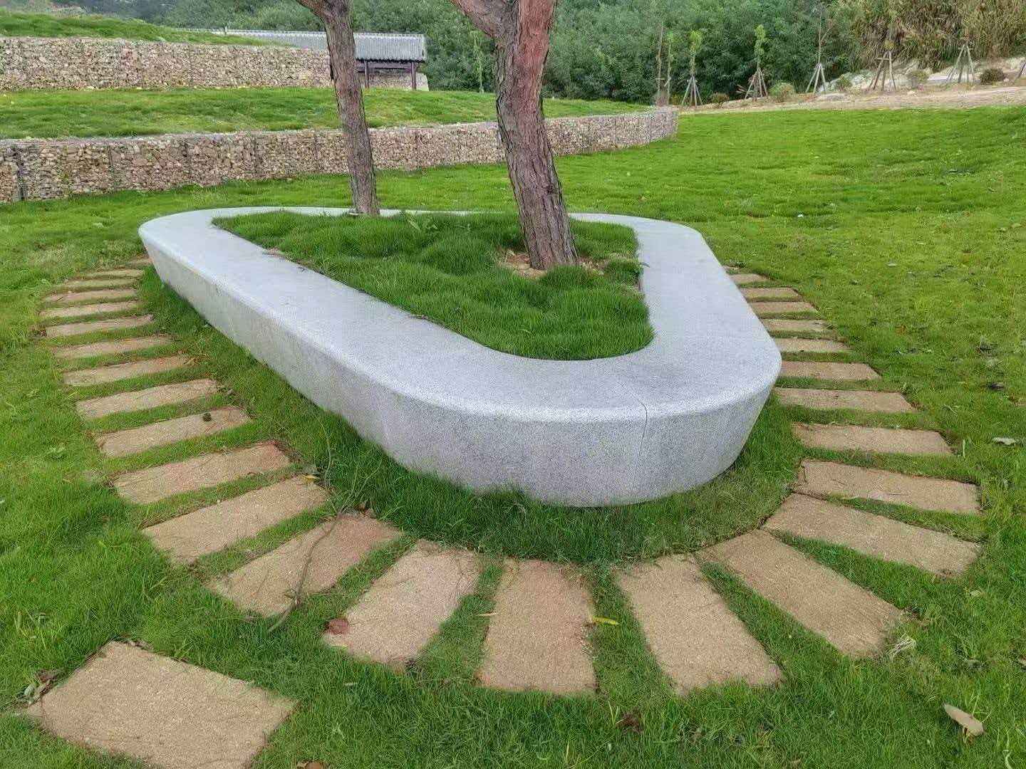 马鞍山 芝麻白光面整石坐凳