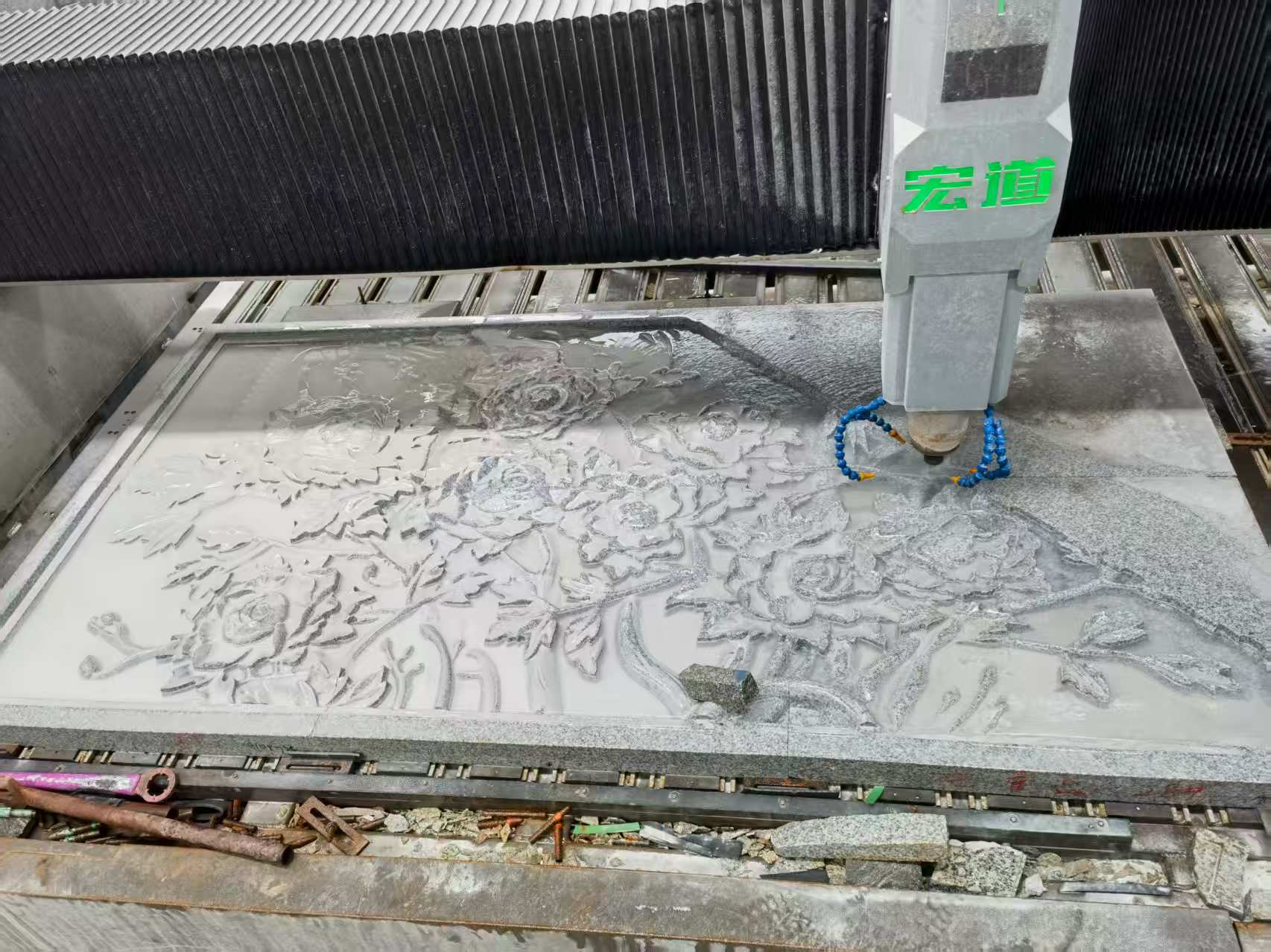 马鞍山 别墅墙面石材雕刻