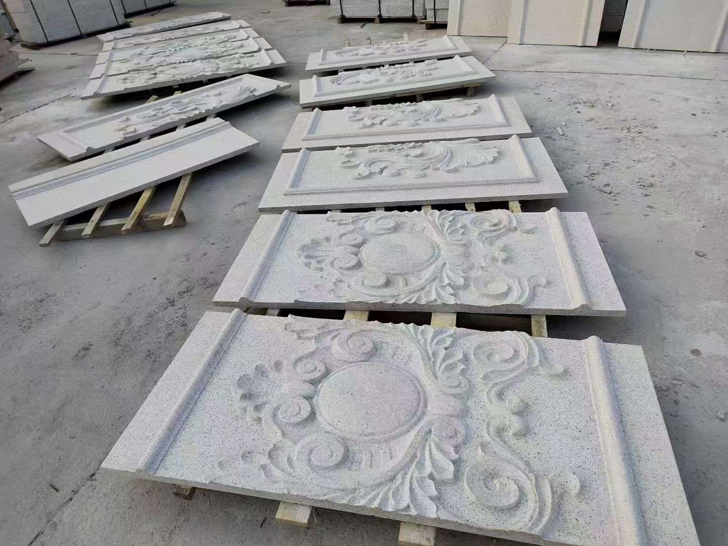 马鞍山 芝麻白干挂雕花板