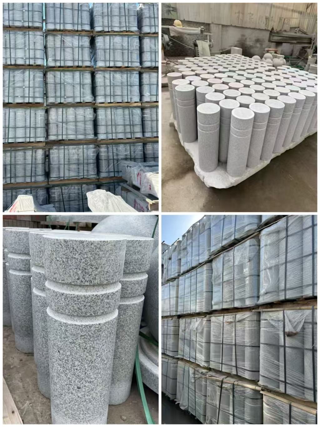 马鞍山 芝麻白花岗岩挡车柱、隔离柱多少钱