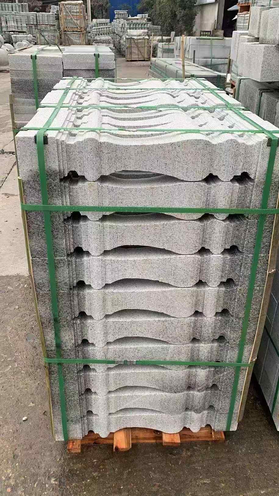 马鞍山 芝麻白方形拉丝面，栏杆花瓶柱