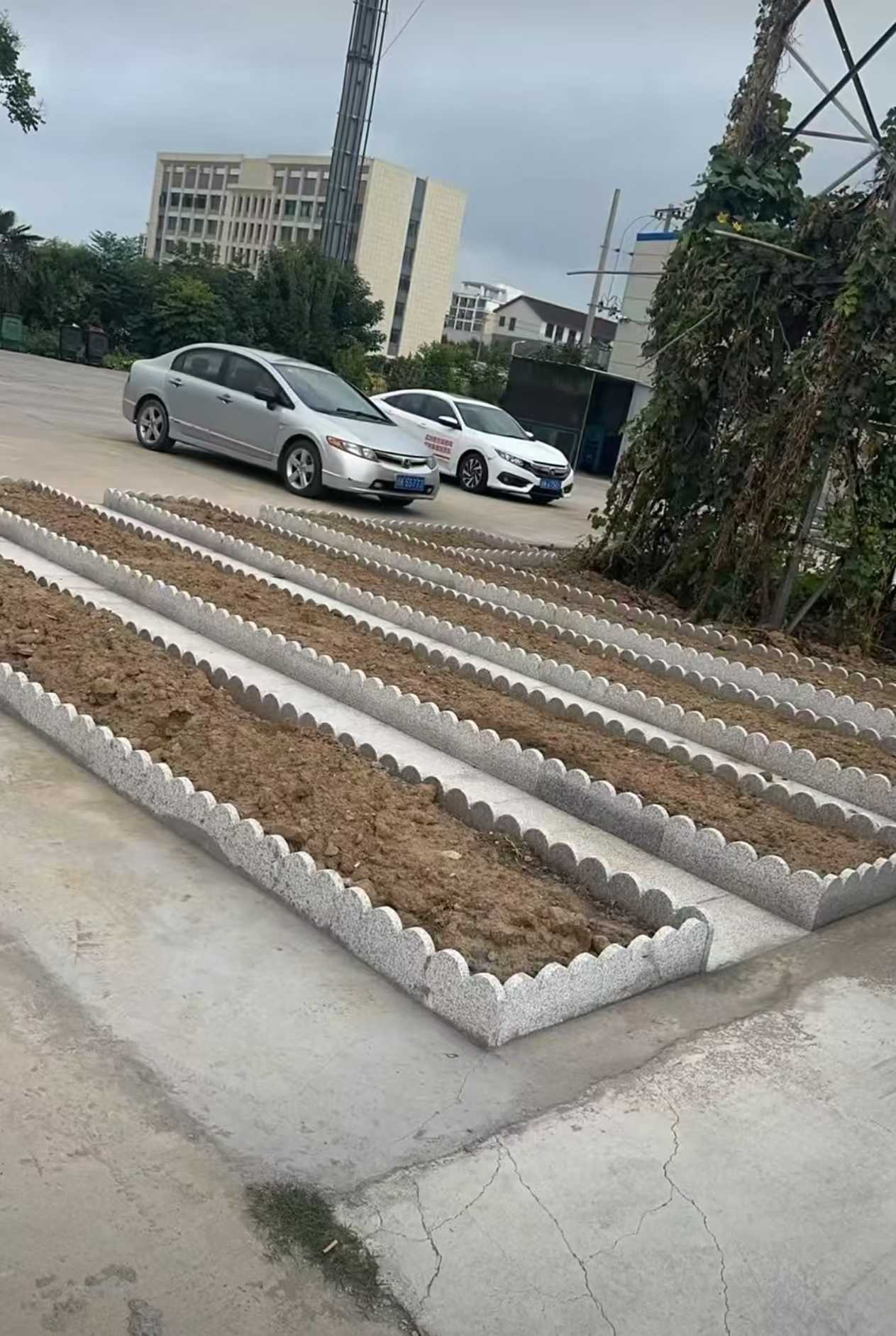 马鞍山 花边石、花围石、花园石安装效果