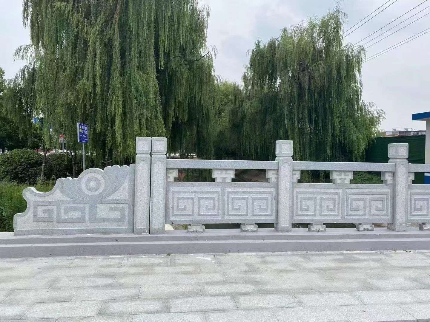 马鞍山 芝麻灰桥栏杆、河道栏杆安装效果