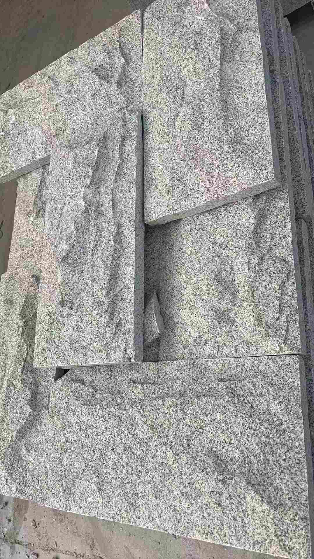 马鞍山 芝麻白自然面花岗岩成品板